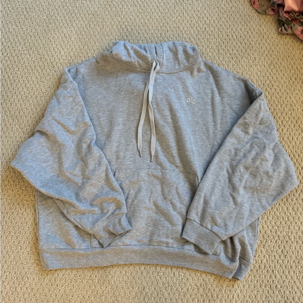 ALO Yoga Accolade Hoodie, Athletic Heather Grey